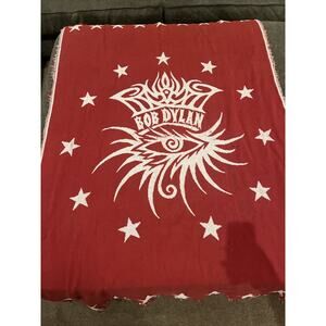 Vintage Bob Dylan Tapestry Blanket 60 in X 41 in